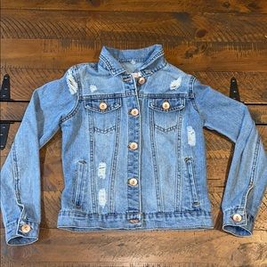 Girls denim jacket - EUC - size small
